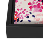 Flower abstract, watercolor floral pattern Framed Canvas Print Gallery Image 3