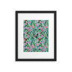 Flower garden hand painted floral pattern Framed Art Print Gallery Image 5