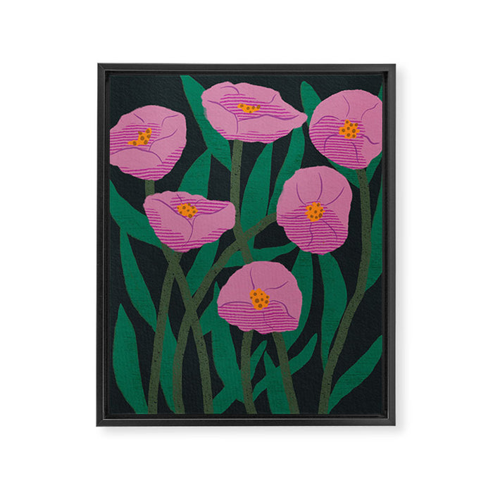 Flower garden  Framed Canvas Print Gallery Image 1