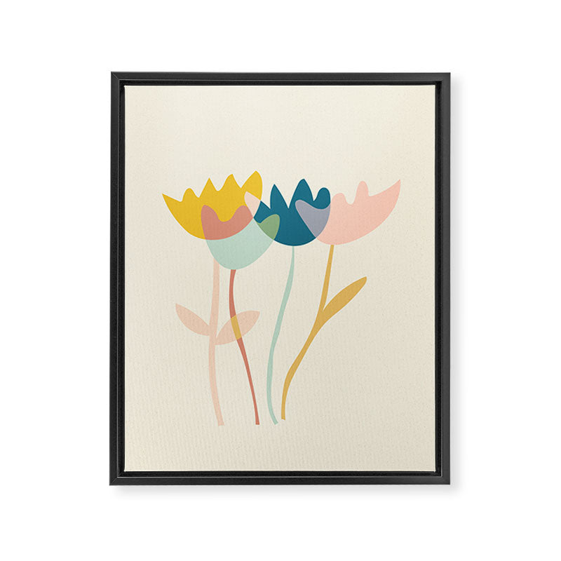 Flowers yay Framed Canvas Print Gallery Image 6