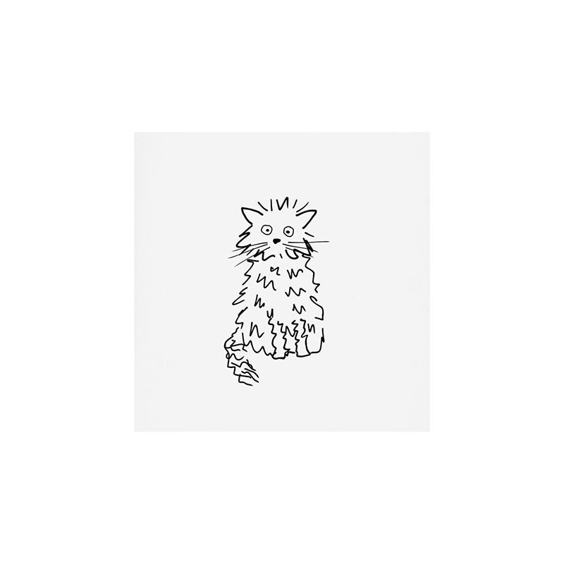 Fluffy cat Art Print Gallery Image 1