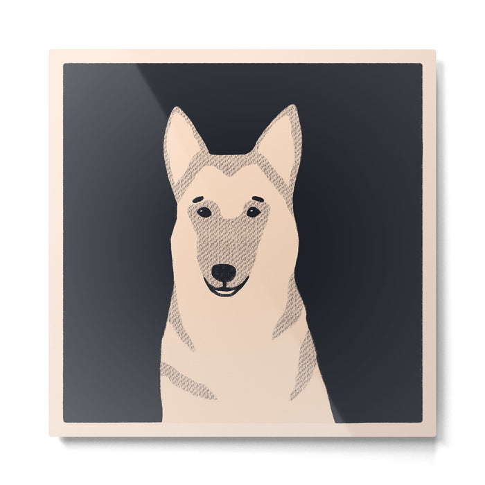 German Shepherd dog Metal Print Gallery Image 1