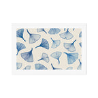 Ginko leaves blue Art Print Gallery Image 1