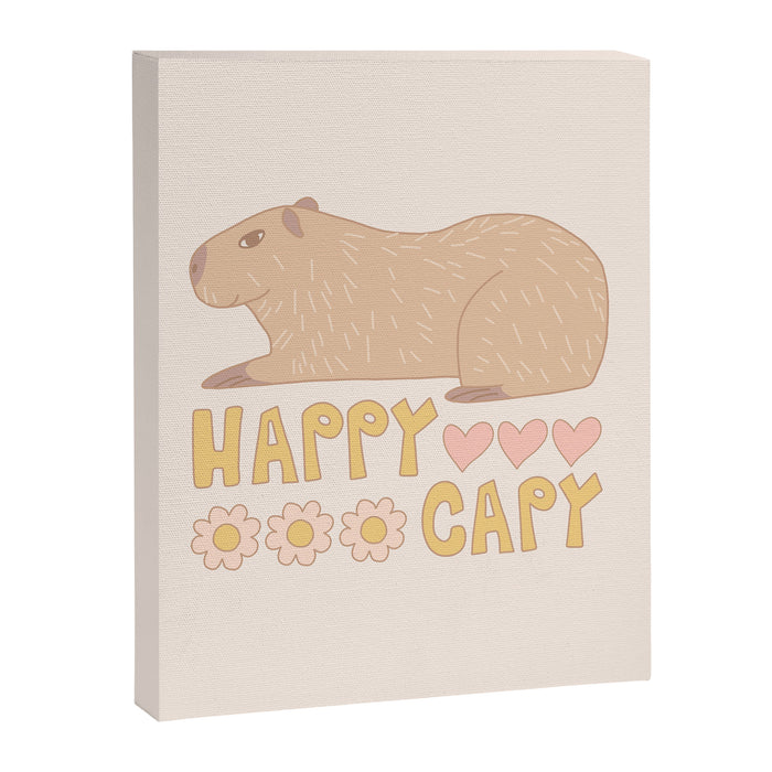 Happy capybara Canvas Print Gallery Image 1
