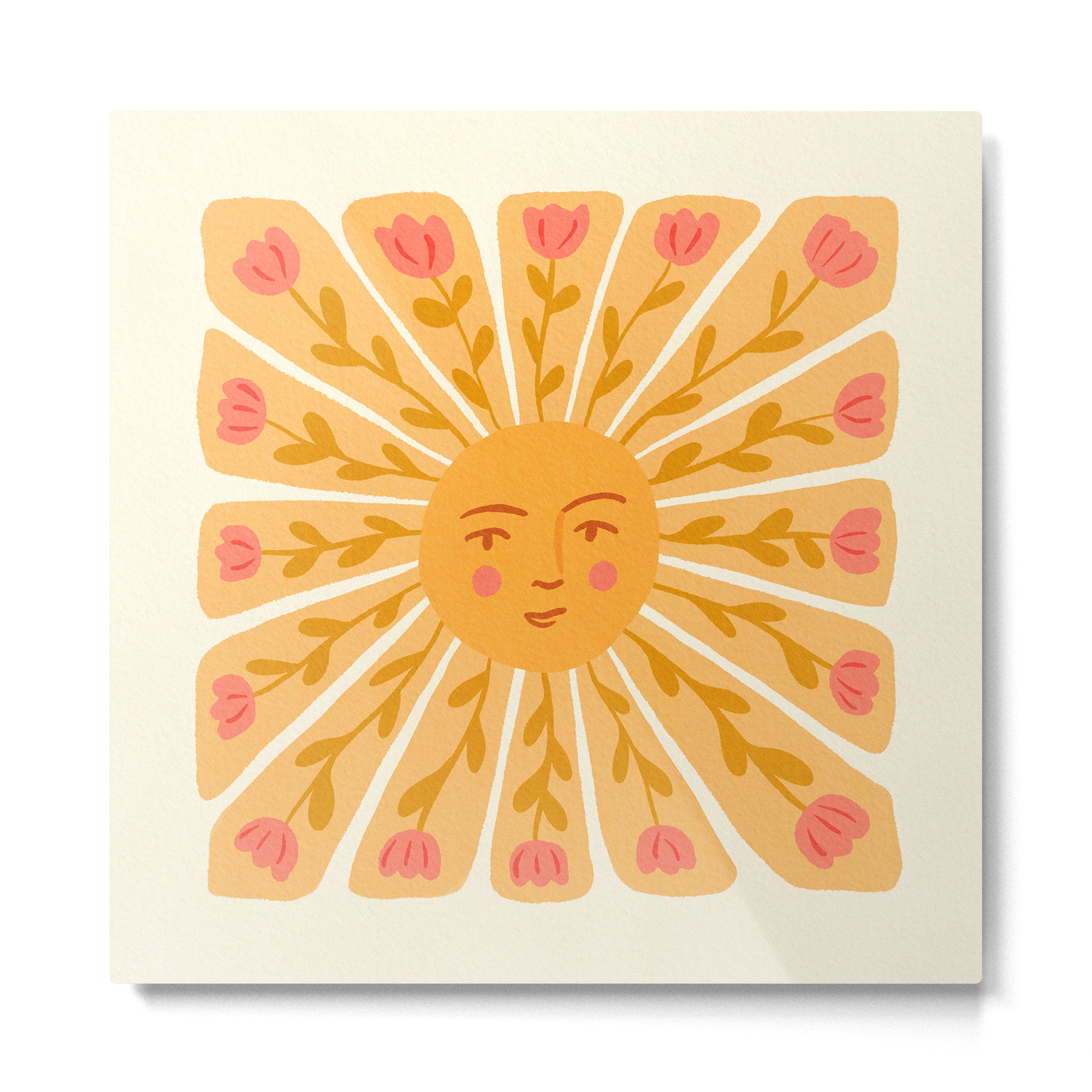 Happy sun Metal Print Gallery Image 2