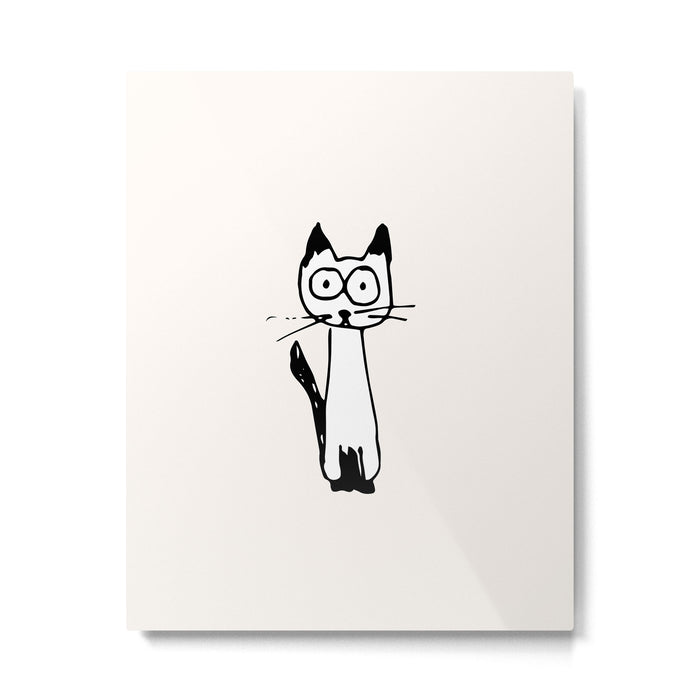 Hey it's a cat! Metal Print Gallery Image 1