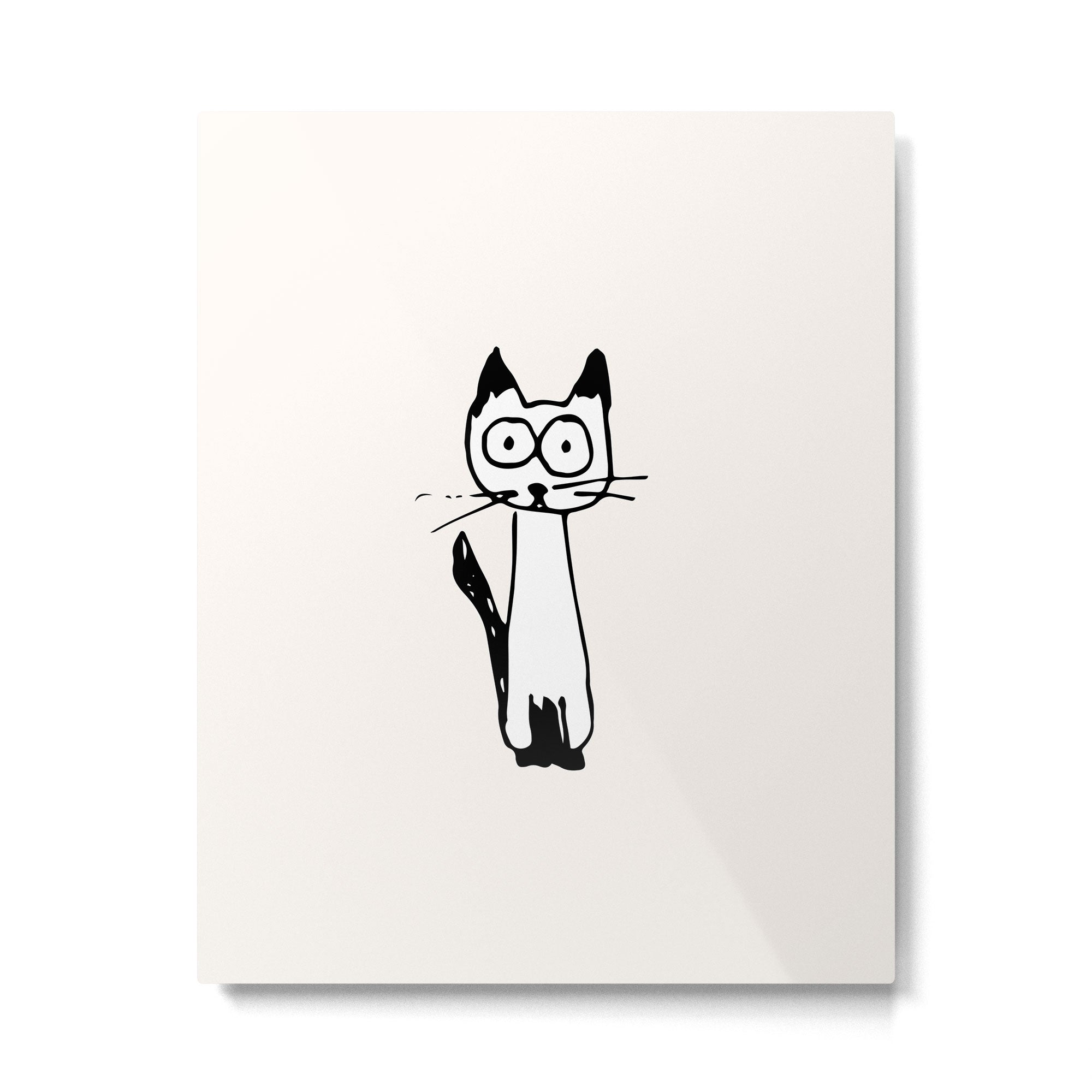 Hey it's a cat! Metal Print Gallery Image 6