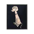 Hound dog  Framed Canvas Print Gallery Image 8