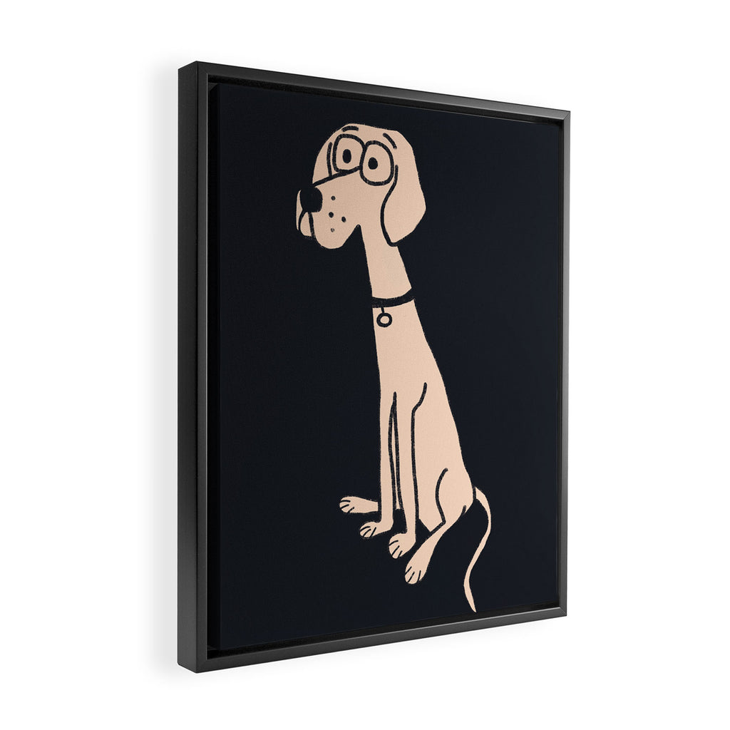 Hound dog  Framed Canvas Print Gallery Image 2