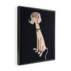 Hound dog  Framed Canvas Print Gallery Image 2