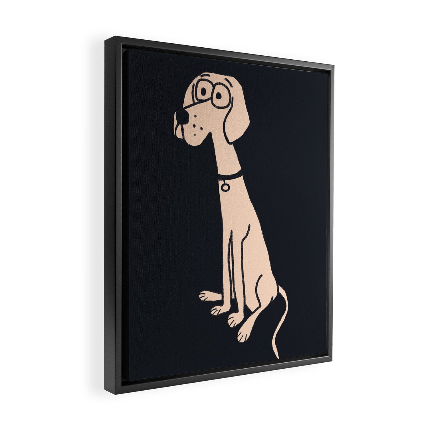 Hound dog  Framed Canvas Print Gallery Image 2