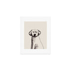 Lab love watercolor painting of a labrador dog Art Print Gallery Image 1