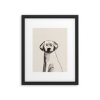 Lab love watercolor painting of a labrador dog Framed Art Print Gallery Image 6