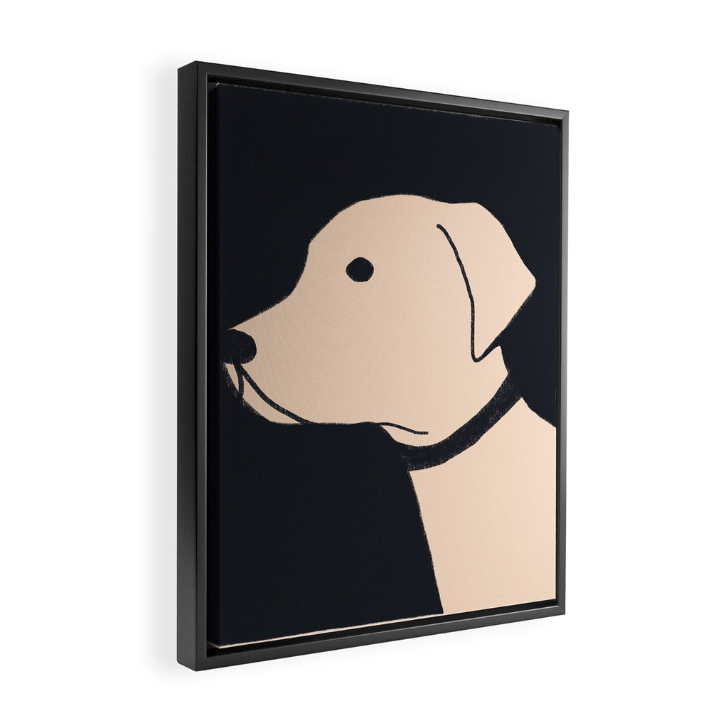Labrador retriever dog Framed Canvas Print Gallery Image 2