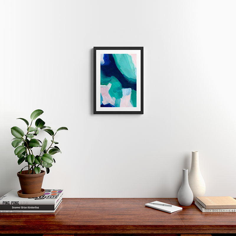 Lakeside abstract Framed Art Print Gallery Image 2