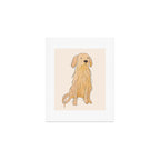 Life is golden dog drawing Art Print Gallery Image 1
