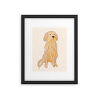Life is golden dog drawing Framed Art Print Gallery Image 5