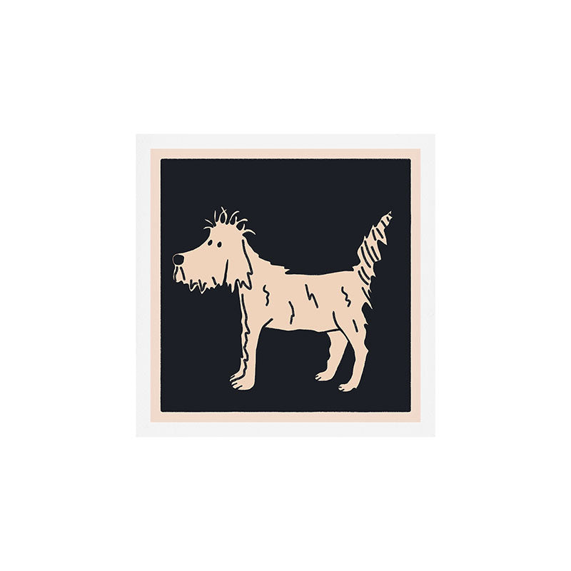 Little dog with cute hair Art Print Gallery Image 1