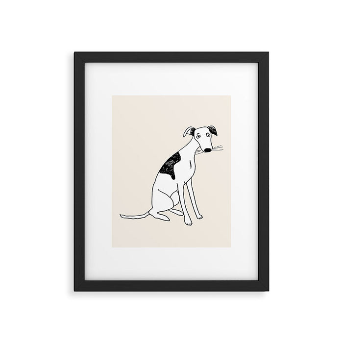 Lulu the dog Framed Art Print Gallery Image 1