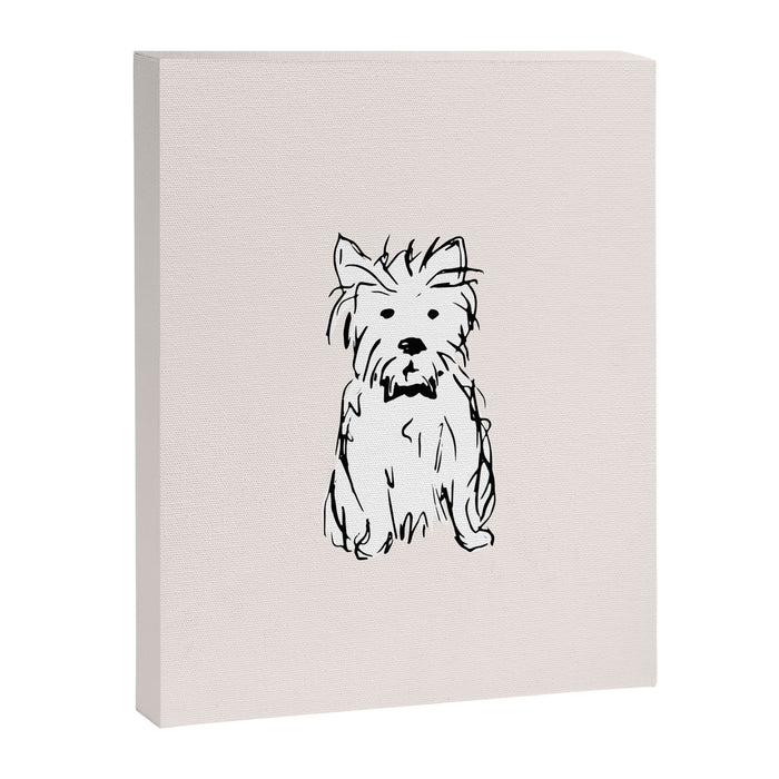 Milo the dog Canvas Print Gallery Image 1