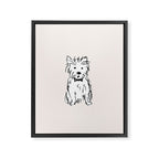 Milo the dog Framed Canvas Print Gallery Image 8