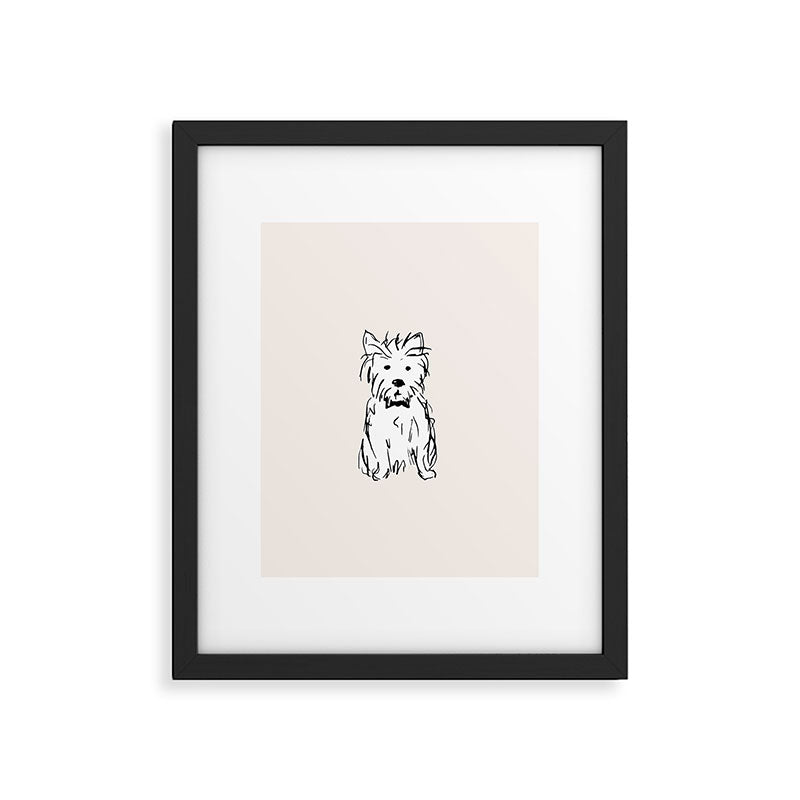 Milo the dog Framed Art Print Gallery Image 6