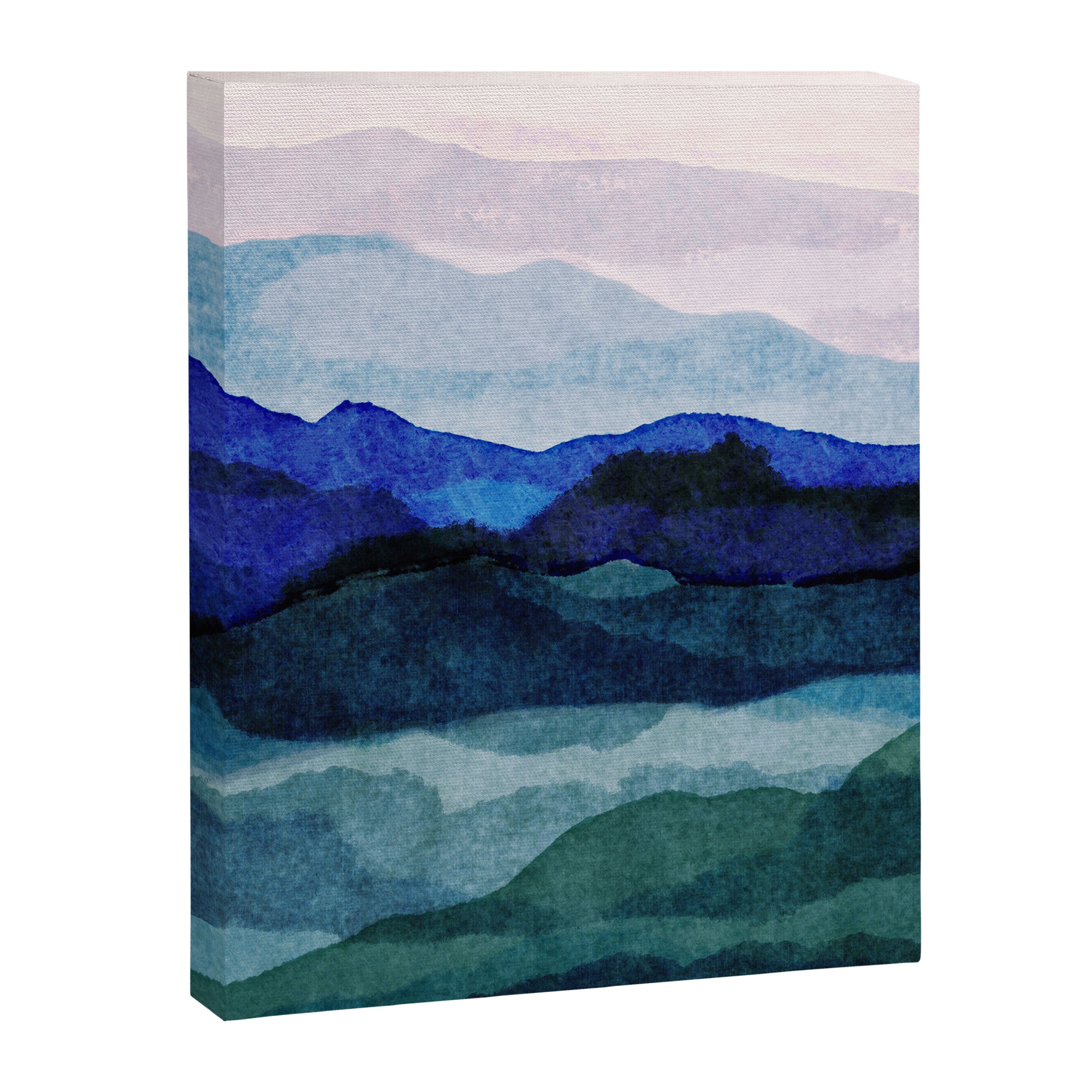 Misty morning blue hills abstract Canvas Print Gallery Image 6