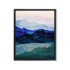 Morning walk and yellow boots Framed Canvas Print Gallery Image 6