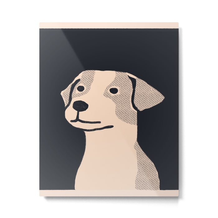 One little Jack Russell dog Metal Print Gallery Image 1