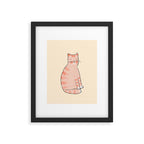 Orange cat Framed Art Print Gallery Image 6