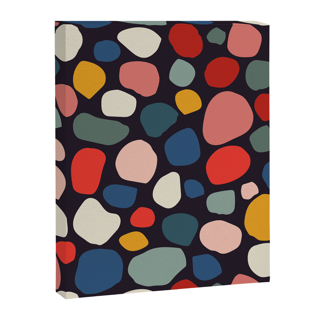 Pebbles abstract pattern Canvas Print Gallery Image 8
