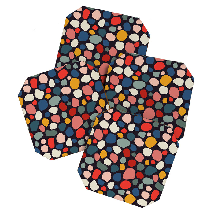 Pebbles abstract pattern Coaster Gallery Image 1
