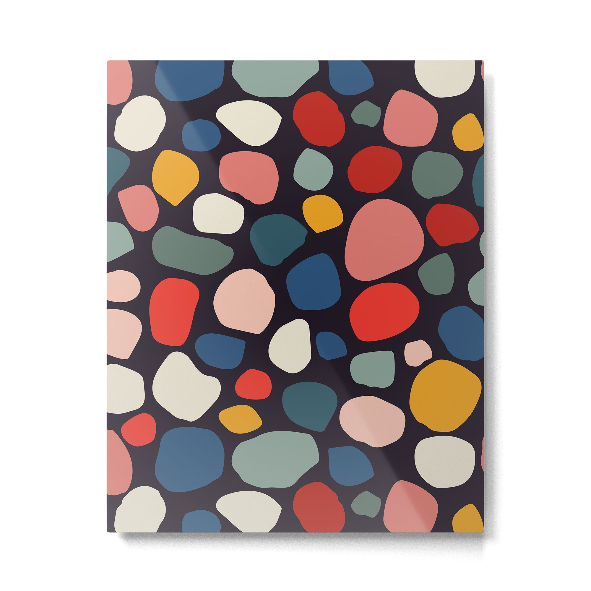 Pebbles abstract pattern Metal Print Gallery Image 6