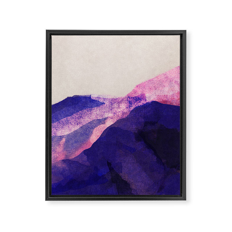 Pink hills abstract  Framed Canvas Print Gallery Image 8