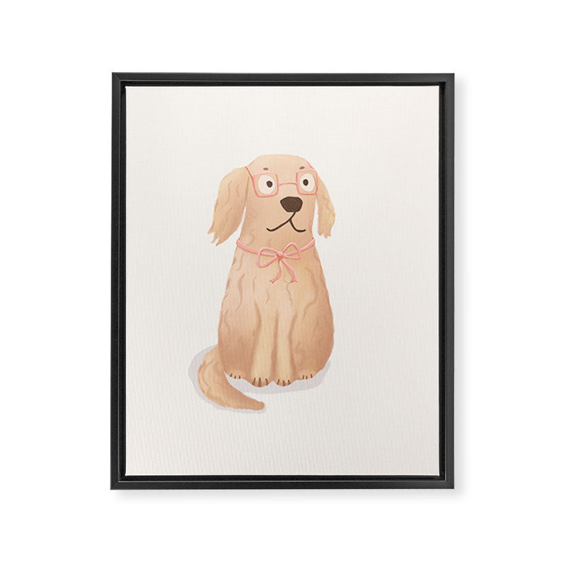 Primrose the golden retriever dog Framed Canvas Print Gallery Image 8