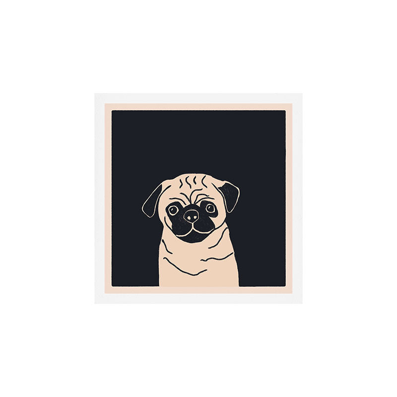 Pugsy the pug dog Art Print Gallery Image 1
