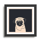 Pugsy the pug dog Framed Art Print Gallery Image 1