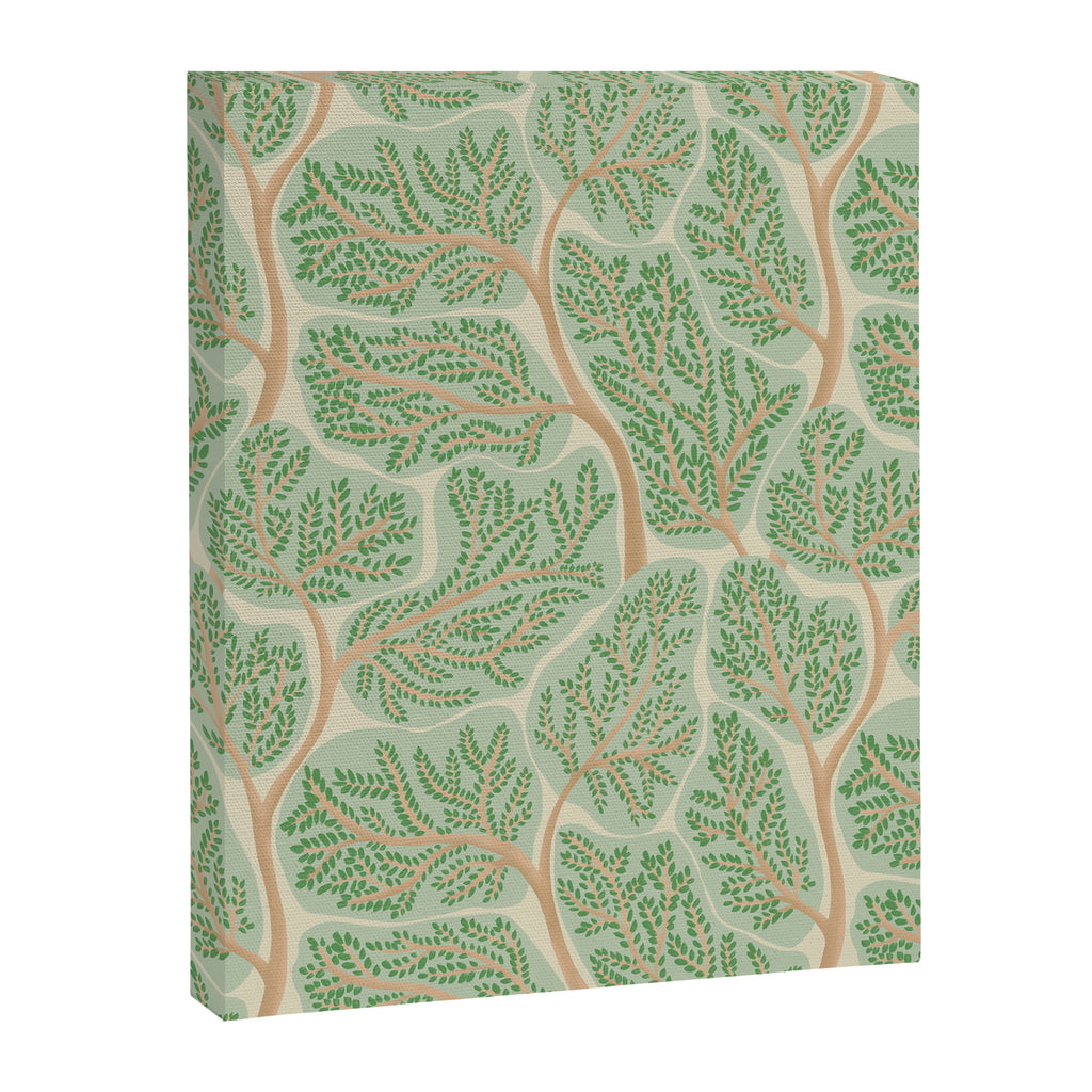 Puzzle trees winding pattern Canvas Print Gallery Image 8