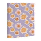Retro boho daisy floral pattern lavender Canvas Print Gallery Image 8