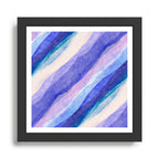 Ripples abstract diagonal stripe Framed Art Print Gallery Image 1
