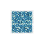 Ripples wavy pattern in blue Art Print Gallery Image 1