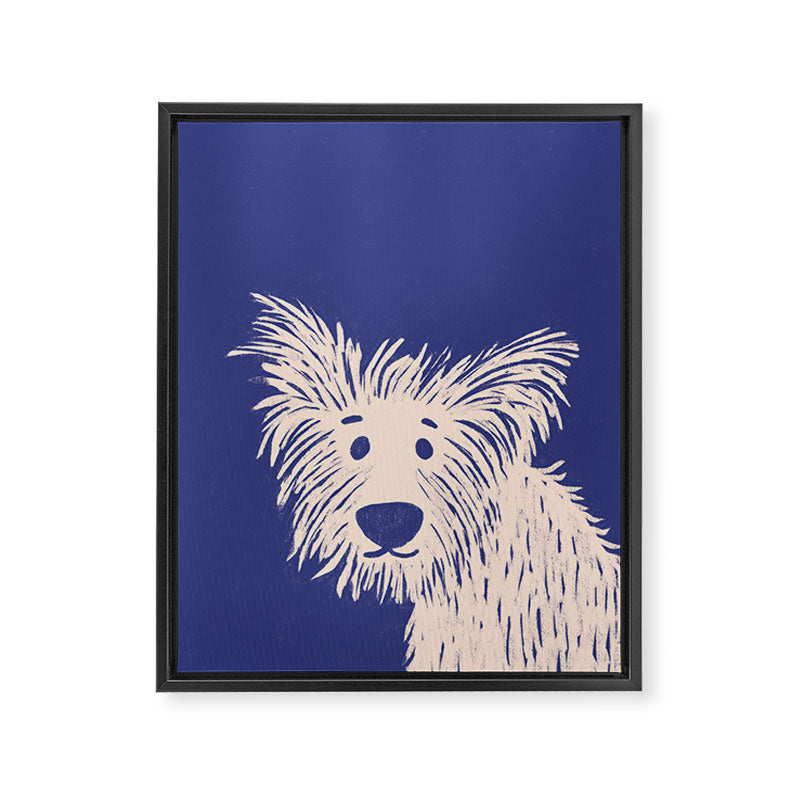 Ruff the dog Framed Canvas Print Gallery Image 8