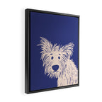 Ruff the dog Framed Canvas Print Gallery Image 2