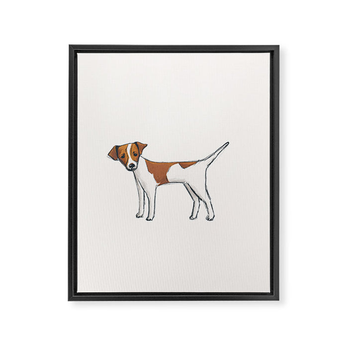 Russ the dog Framed Canvas Print Gallery Image 1