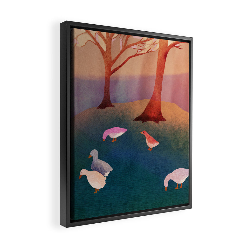 Searching for the golden goose Framed Canvas Print Gallery Image 2