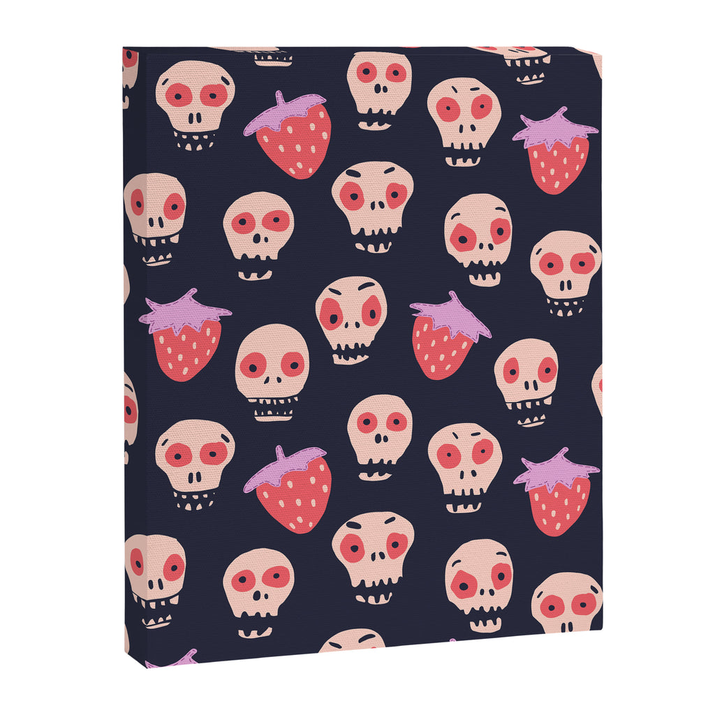 Skulls and strawberries Canvas Print Gallery Image 8