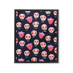 Skulls and strawberries Framed Canvas Print Gallery Image 8