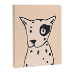 Spotty dog on cream Canvas Print Gallery Image 8