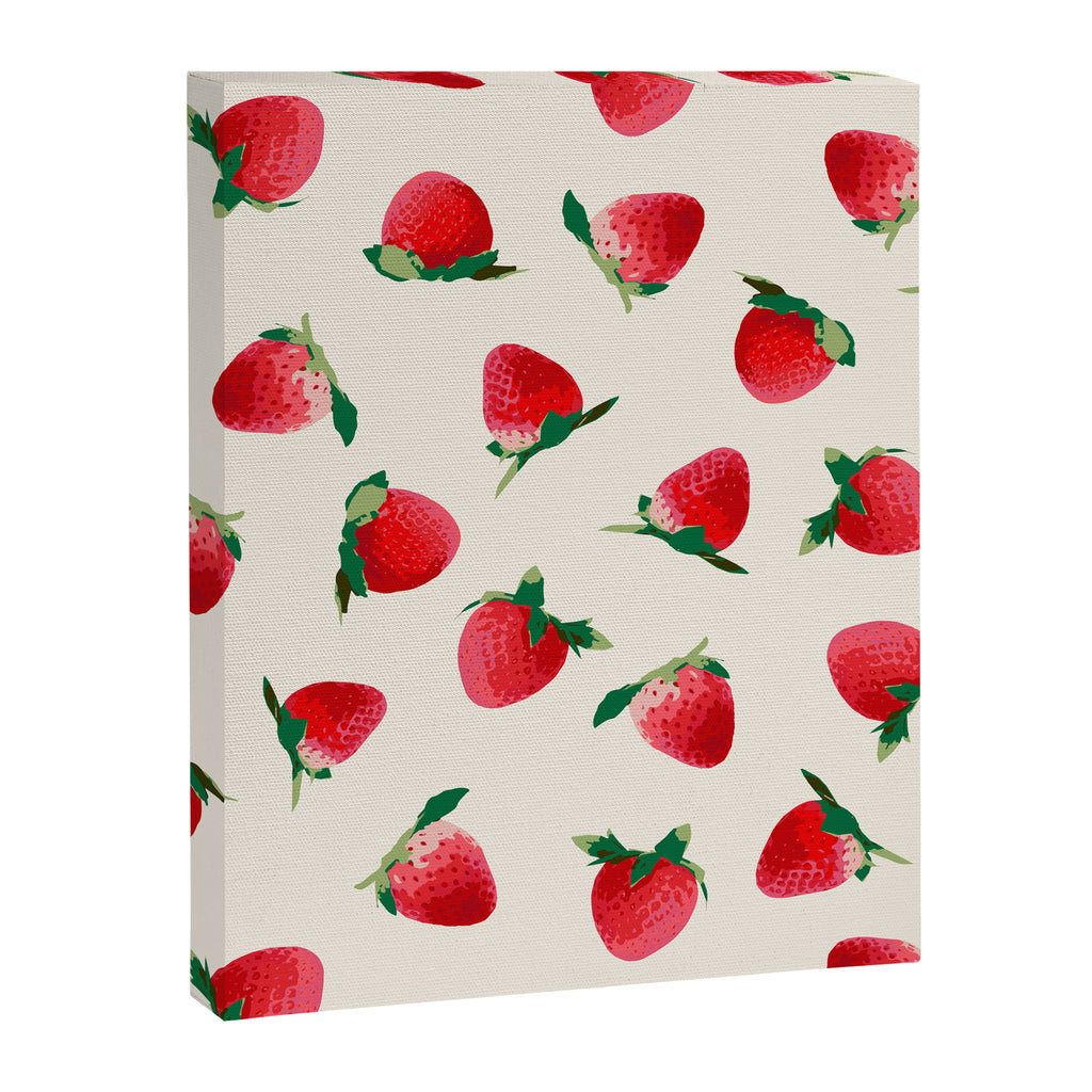 Strawberry pattern Canvas Print Gallery Image 6