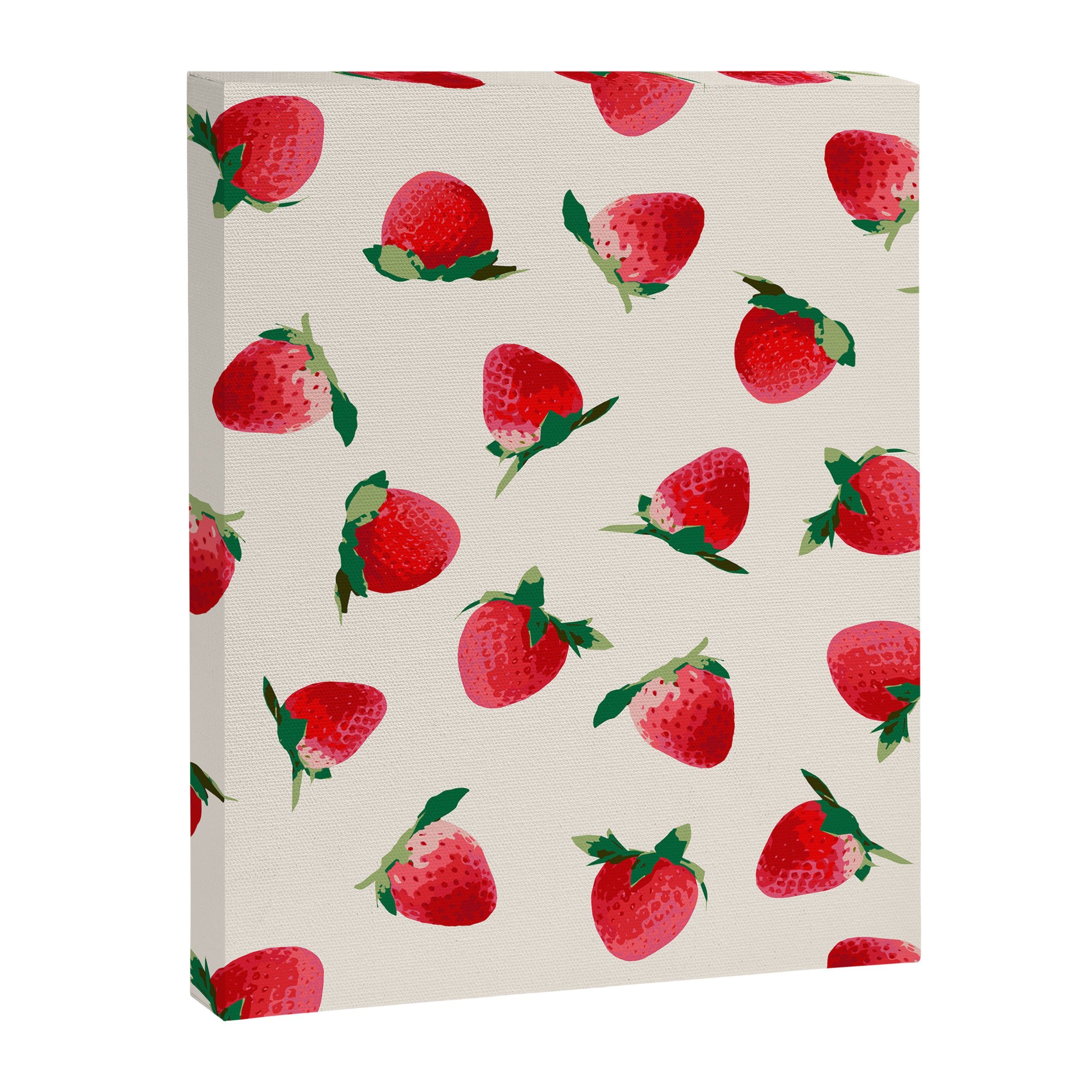 Strawberry pattern Canvas Print Gallery Image 6